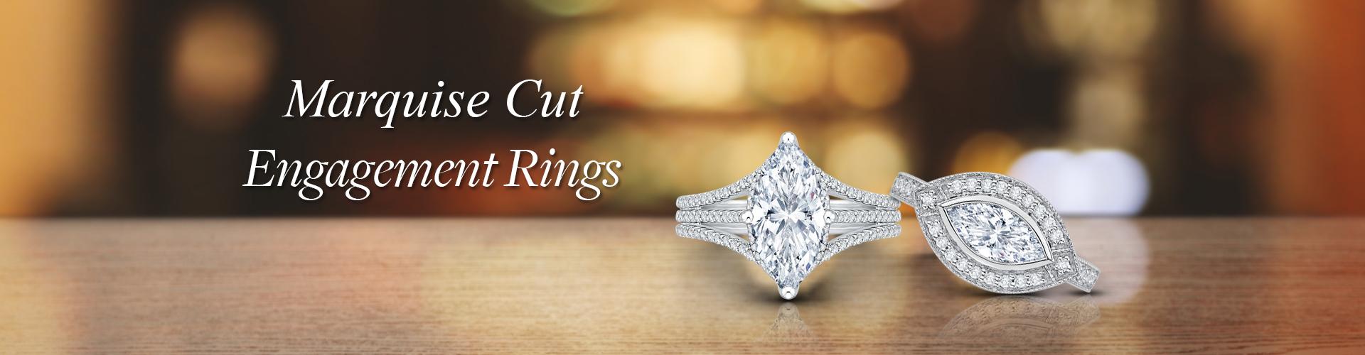 Marquise Cut Engagement Rings