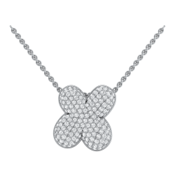 14K White Gold X Initial Fashion Pendant