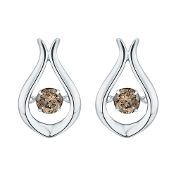 10K White Gold 1/3 ct. Diamond Fashion Earrings