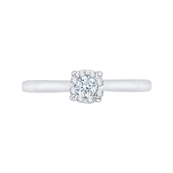 14K White Gold 1/4 Ct Diamond Lecirque Fashion Ring