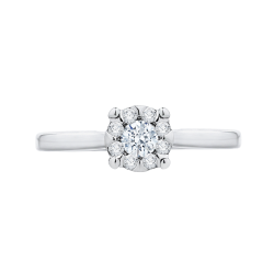14K White Gold 1/2 Ct Diamond Lecirque Fashion Ring