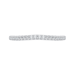 Round Diamond Half-Eternity Wedding Band