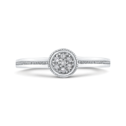 10K White Gold .05 Ct Diamond Fashion Ring