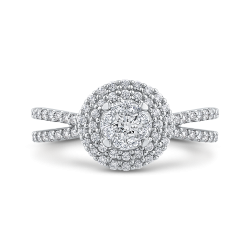 10K White Gold 2/3 ct White Diamond Fashion Ring