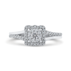 1/3 ct Round Diamond 10K White Gold Fashion Ring