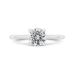 14K Two-Tone Gold Diamond Solitaire Plus Engagement Ring  (Semi-Mount)