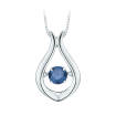 10K White Gold 1/4 ct. Blue Diamond Fashion Pendant