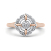 10K White & Rose Gold .06 Ct Diamond Fashion Ring